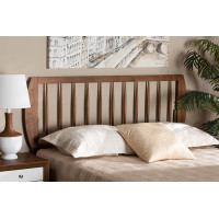 Baxton Studio MG9737-Ash Walnut-HB-Full Baxton Studio Norman Modern and Contemporary Transitional Ash Walnut Finished Wood Full Size Headboard